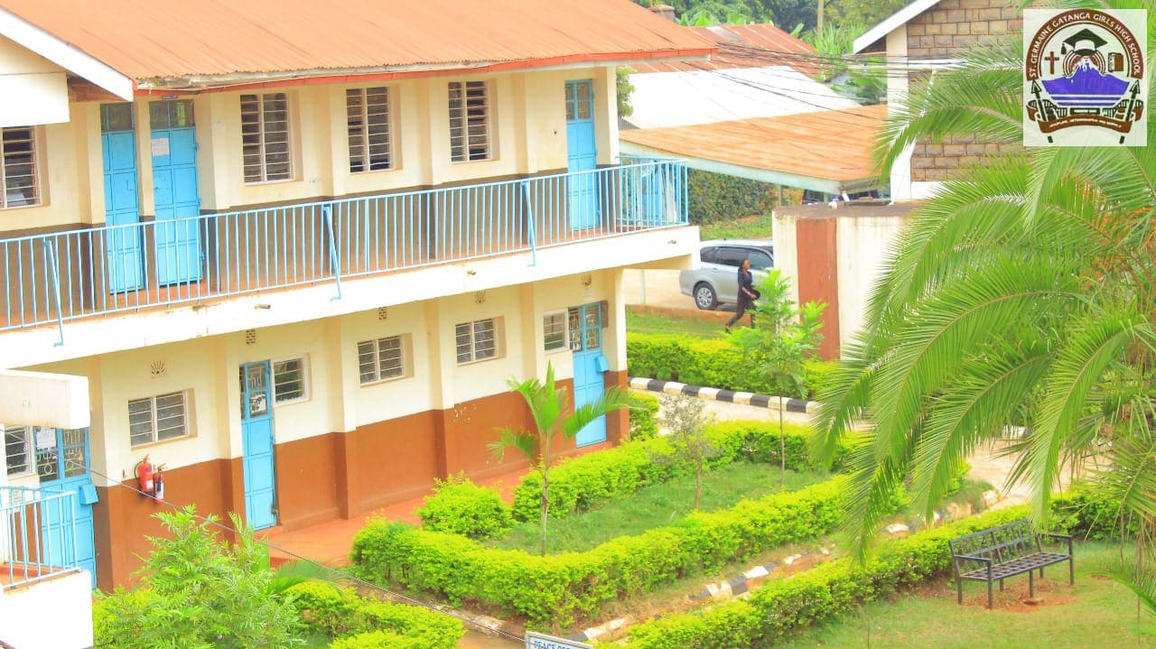 School grounds with students